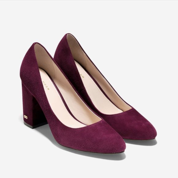 New Cole Haan Alanna Pump in Tawny Port Suede - Picture 1 of 17